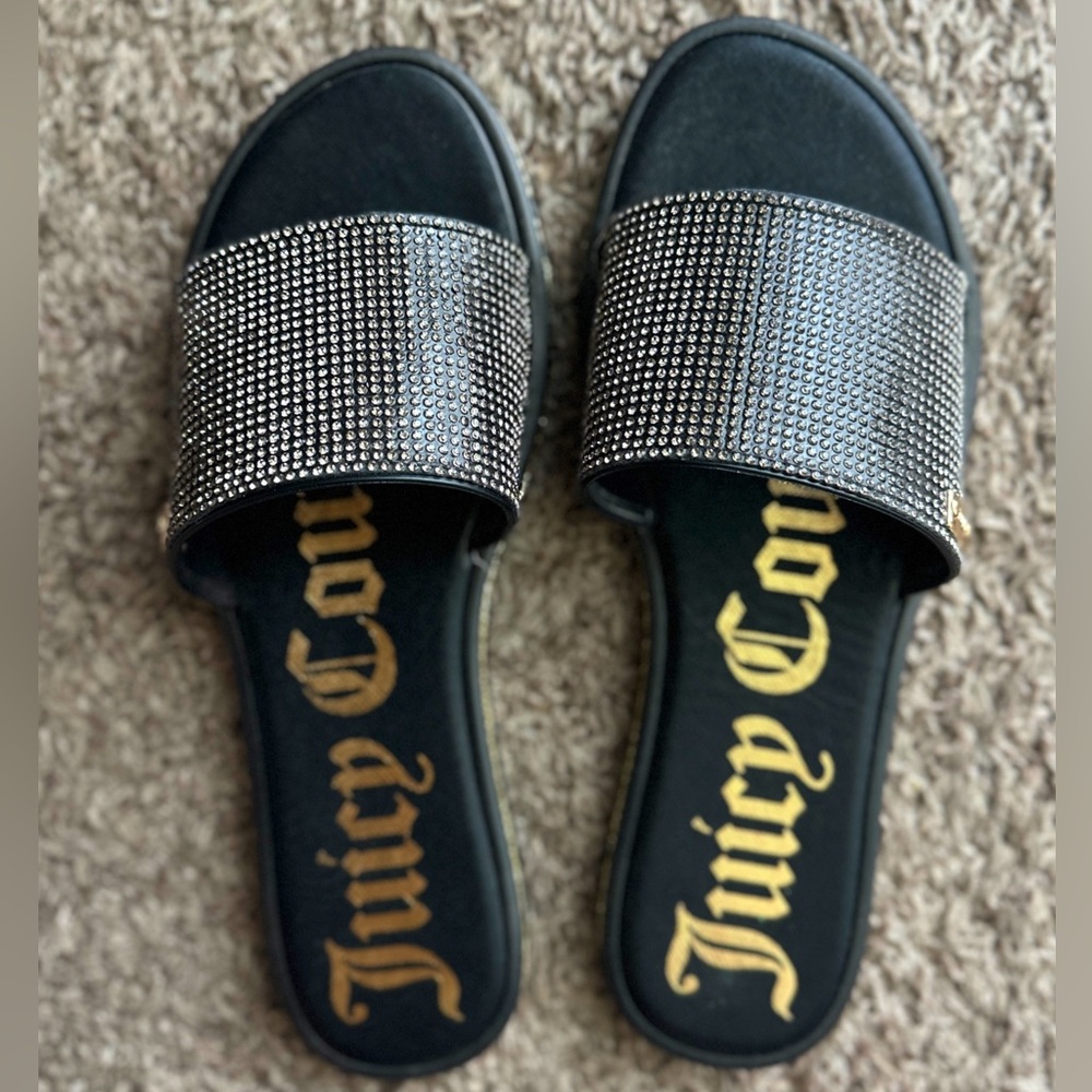 Juicy couture diamond studded sandal